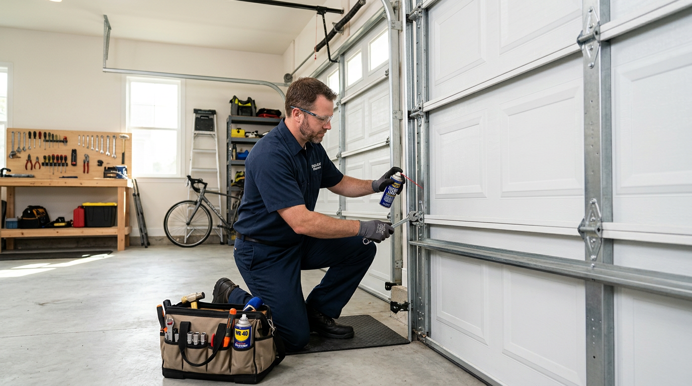 Garage door maintenance and tune-up service